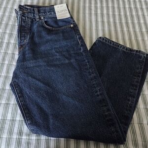 Women's Dark Blue Straight Leg Jeans